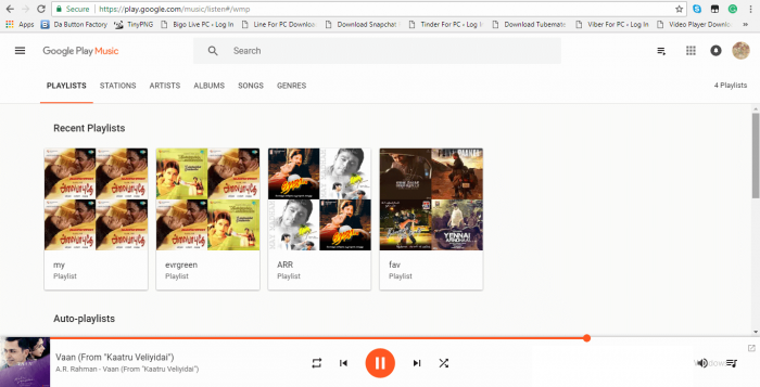 Google Play Music Web Player