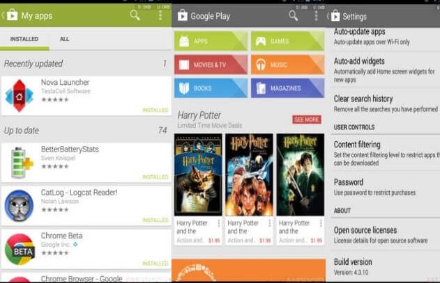 Google Play Store for Windows Phone