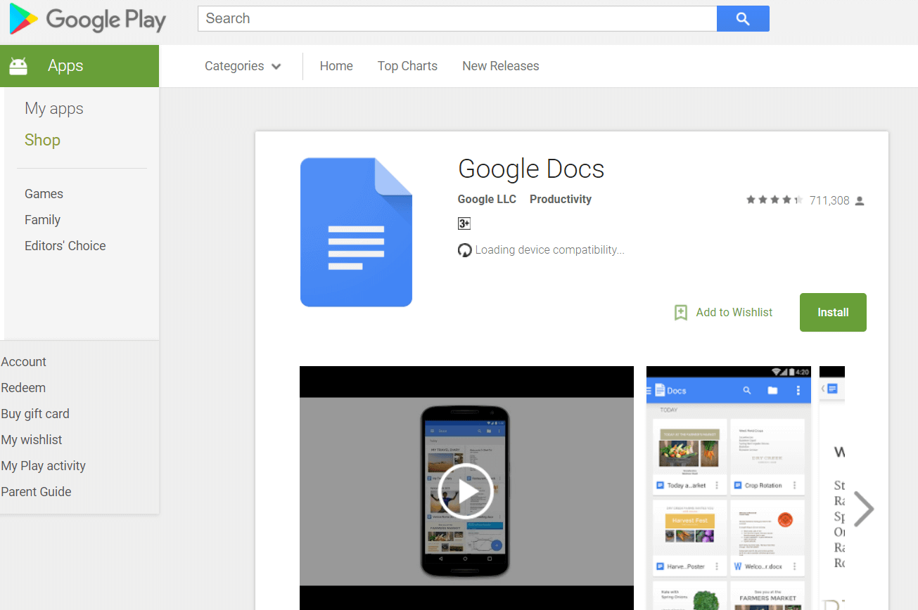 google docs app download for windows 10