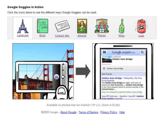 Google Goggles for PC