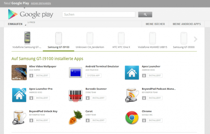 Features of Google Play Store 